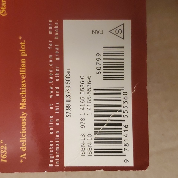 2/$8 📚 1635: The Cannon Law Eric Flint paperback fiction book - Picture 15 of 15